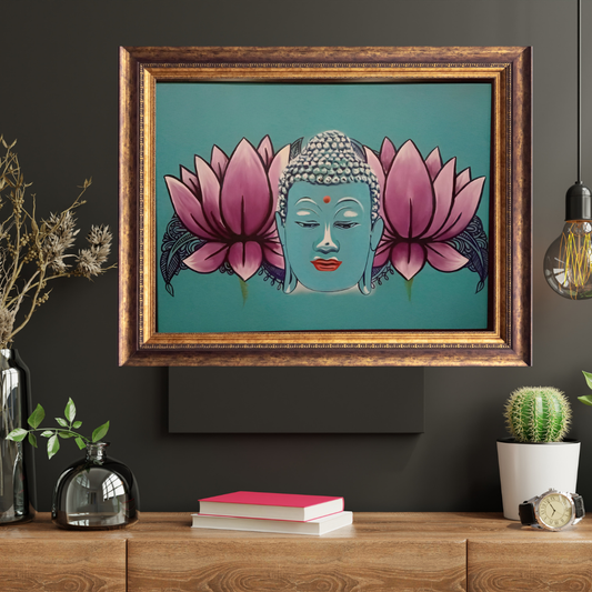 Buddha Lotus Vastu Paintings 24 Inces